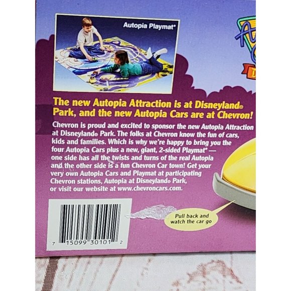 Chevron Cars' Autopia Cars Disneyland Park Pull Back and Go Toy Car - Picture 14 of 15